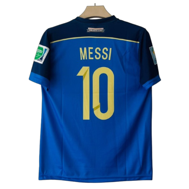 Argentina 2014 World Cup Final Away Kit Messi