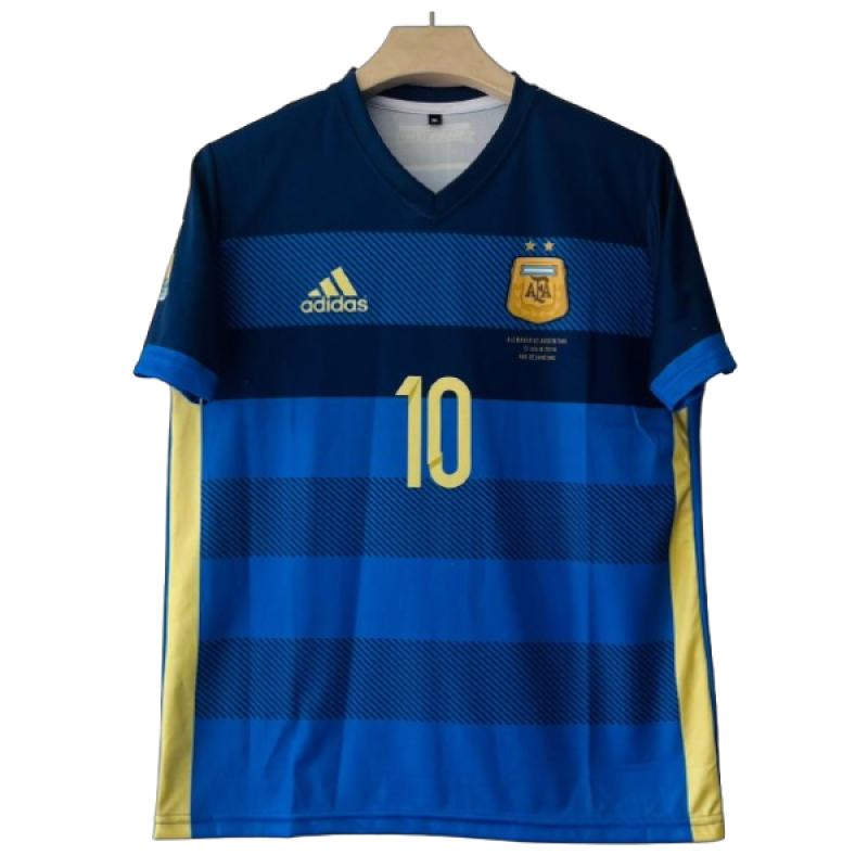Argentina 2014 World Cup Final Away Kit Messi