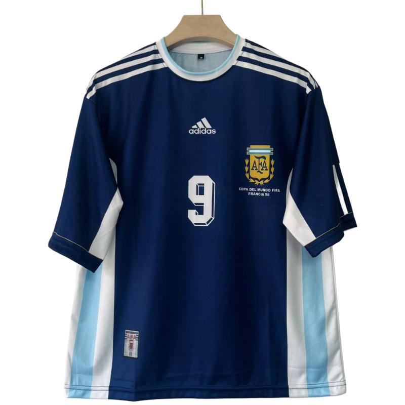 Argentina 1998 FIFA World Cup Away Jersy Batistuta