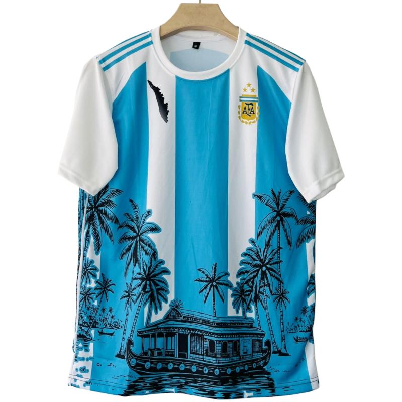 Special edition Argentina football jersey featuring a unique graphic print of the Kerala
