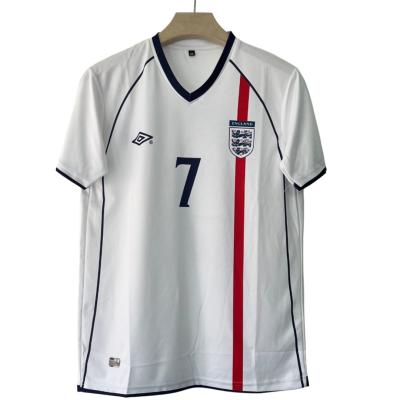 England 2001-02 home football jersey Beckham