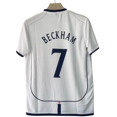 England 2001-02 home football jersey Beckham