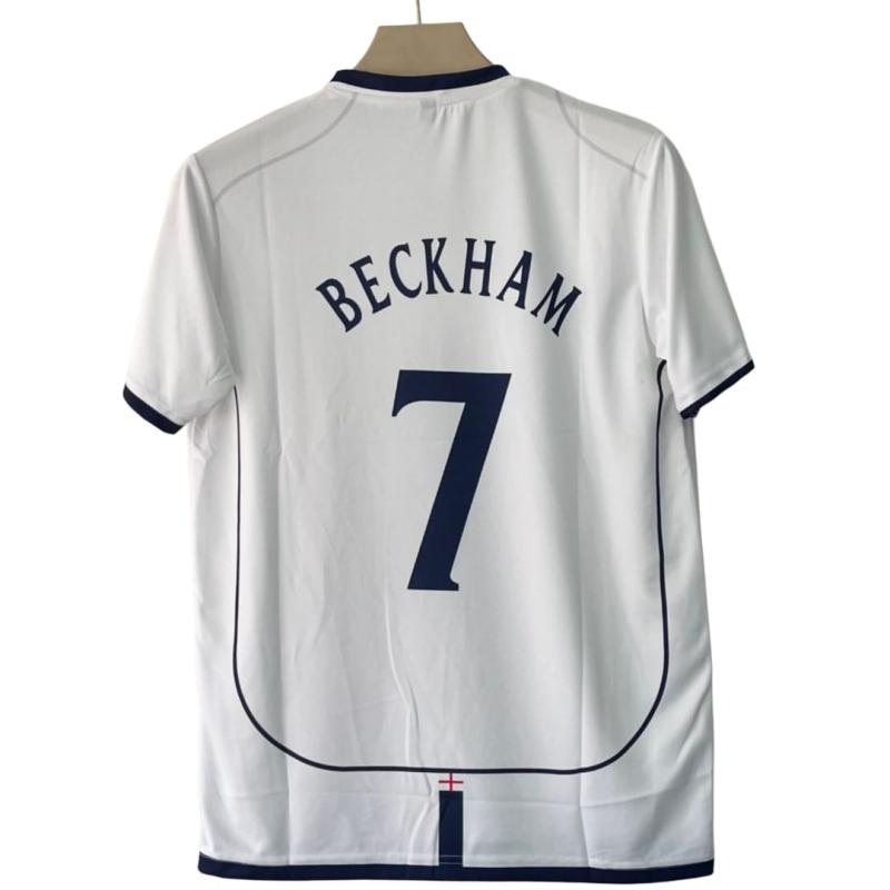 England 2001-02 home football jersey Beckham