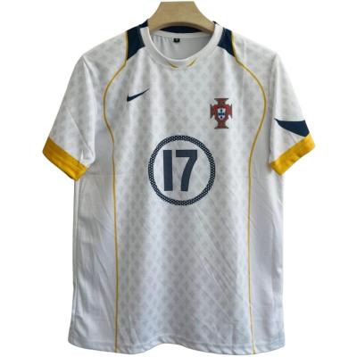 Portugal 2004-05 away retro football jersey Ronaldo
